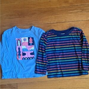 Hanna Andersson Long Sleeve Organic Cotton Shirts - size 3